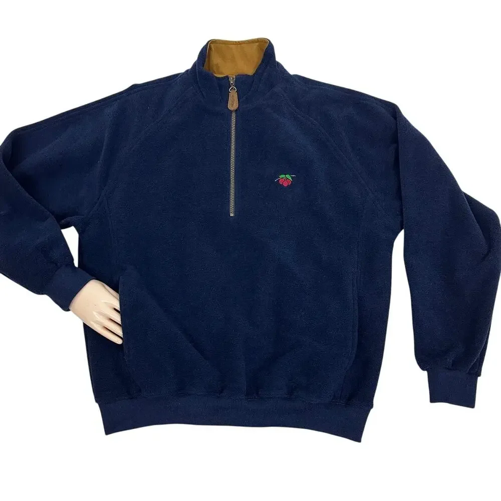 Straight Down Women's Navy Blue Pull Over Sweater Top Size Small